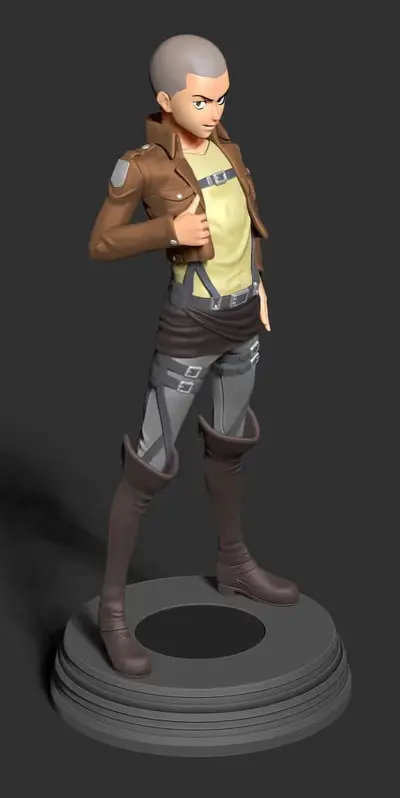 Attack On Titan Connie Archivo STL OBJ para Impresion 3D