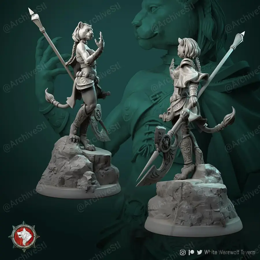 Auria The Sunforged Dancer Archivo Stl Obj Para Impresion 3D