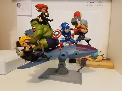 Avengers Vengadores Cute Archivo STL OBJ para Impresion 3D