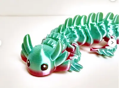 Axolotl Hires Archivo STL OBJ para Impresion 3D