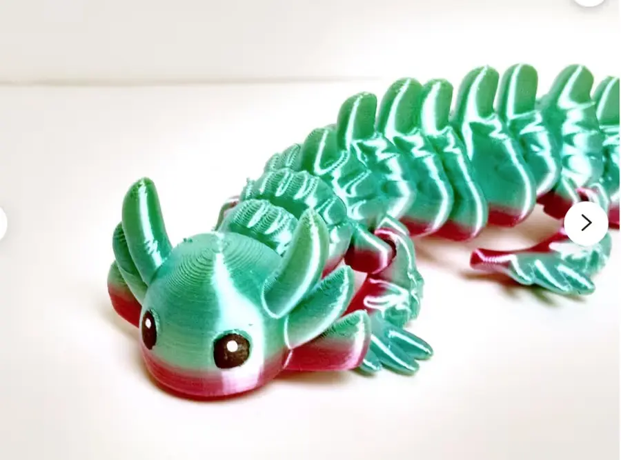 Axolotl Hires Archivo STL OBJ para Impresion 3D