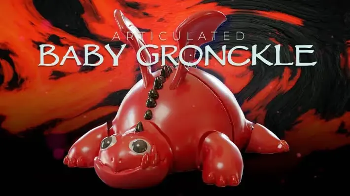 Baby Gronckle Archivo Stl Obj Para Impresion 3D