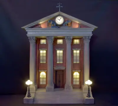 Back To The Future Court House Stl Obj Impresión 3d