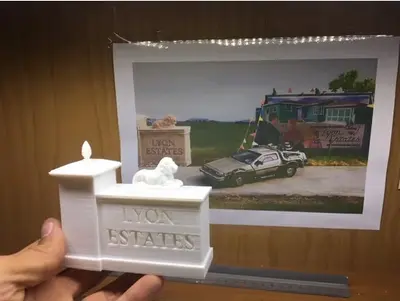 Back To The Future Lyon Estates Archivo Stl Par Impresion 3D