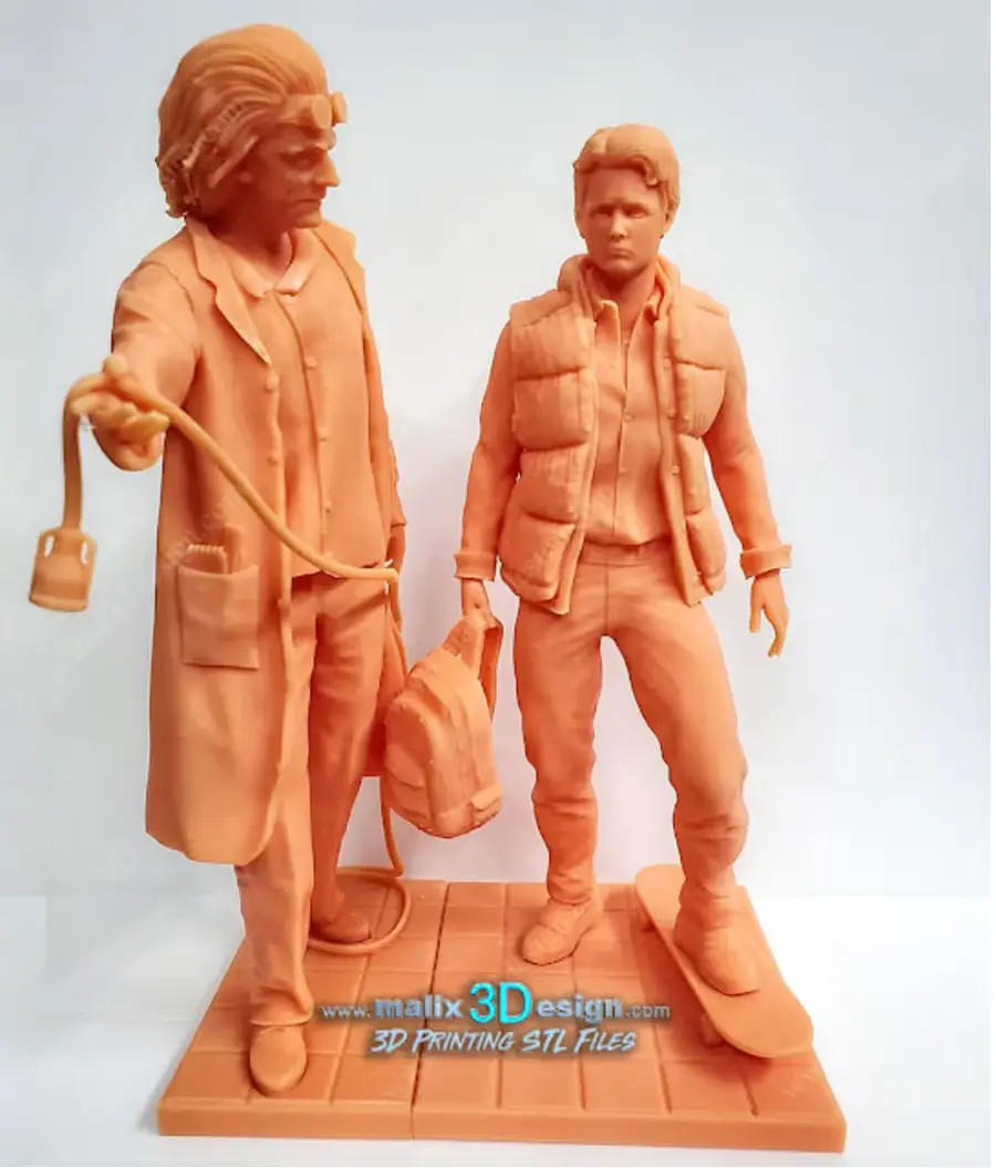 Back To The Future Marty Y Doc Archivo Stl Para Impresion 3D