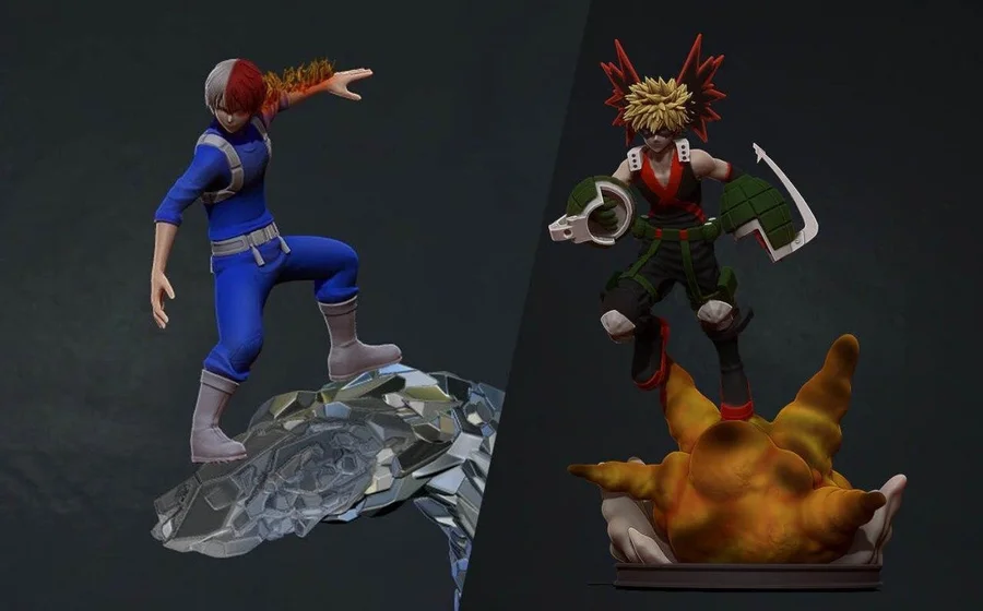 Bakugo Format Archivo STL Impresión 3D