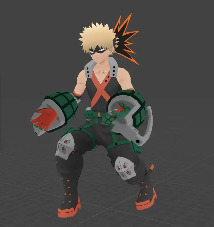Bakugou Katsuki My Hero Academia Archivo Stl Impresion 3D