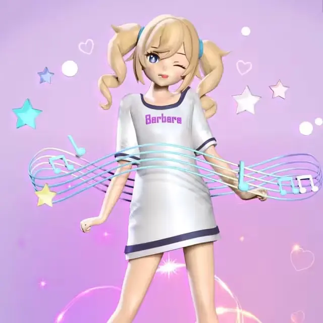 Barbara Pegg Genshin Impact Archivo Stl Para Impresion 3D