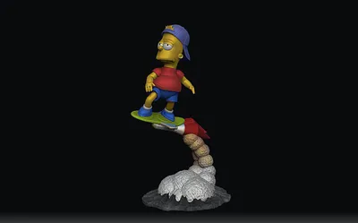 Bart Simpsons Archivo STL Impresión 3D