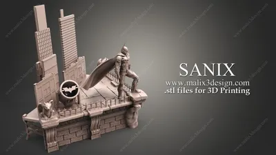 Batman Diorama Archivo STL Impresión 3D