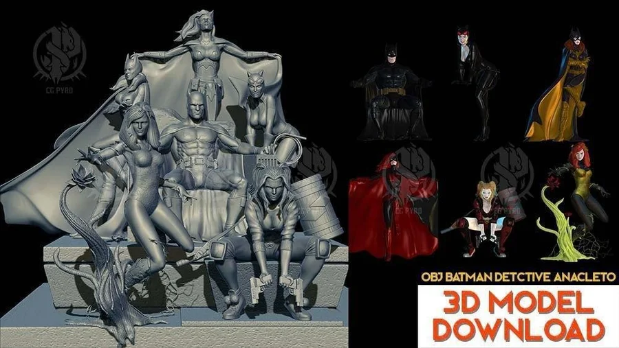 Batman Variant Archivo STL Impresión 3D