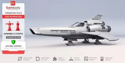 Battlestar Galactica Viper Mk2 G Archivos Stl Impresión 3d