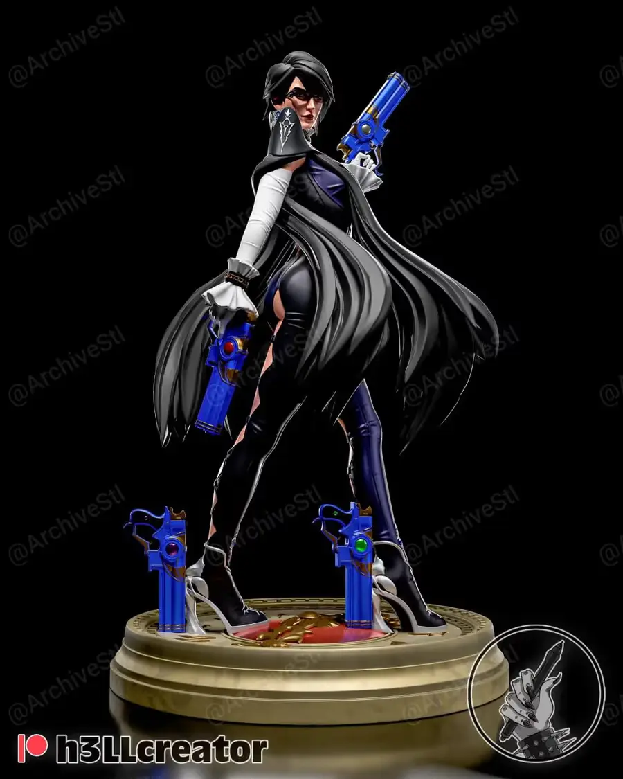 Bayonetta Archivo Stl Obj Para Impresion 3D