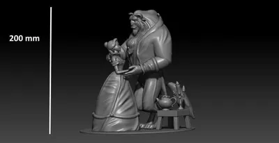 Beauty Beast Archivo STL Impresión 3D