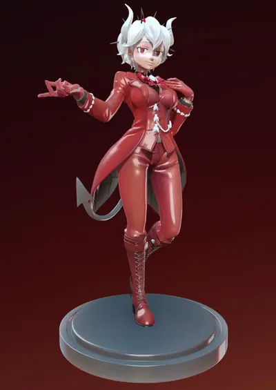 Beelzebub Helltaker Archivo Stl Para Impresion 3D