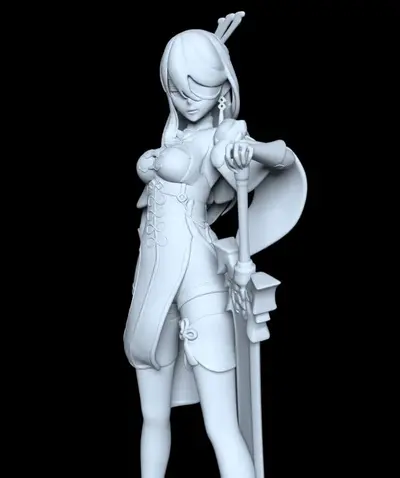 Beidou Genshin Impact Archivo Stl Para Impresion 3D