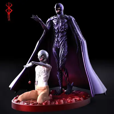 Berserk Femto And Griffith Archivos Stl Obj Impresión 3d