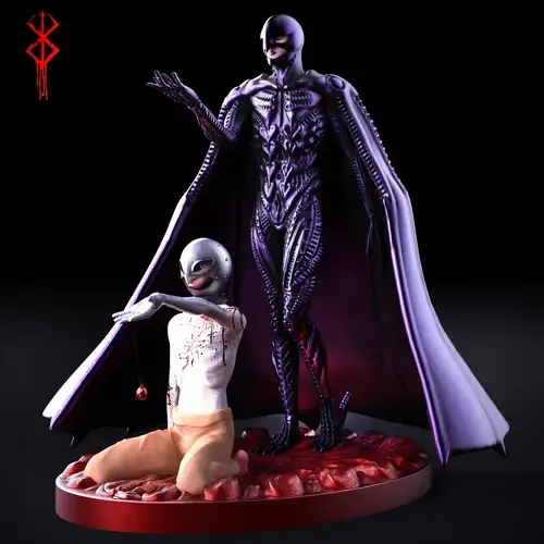 Berserk Femto And Griffith Archivos Stl Obj Impresión 3d