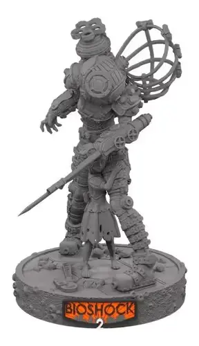 Bioshock 2 Big Sister And Little Stl Obj Para Impresión 3d