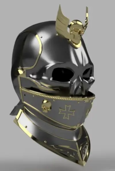 Black Guard Head Warhammer Archivo Stl Para Impresion 3D