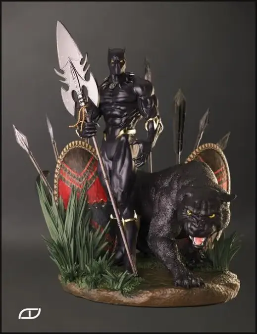 Black Panther Archivo STL OBJ para Impresion 3D