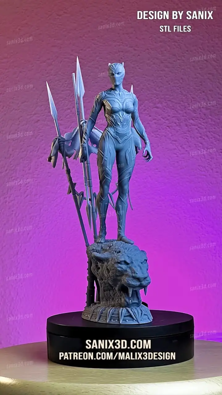 Black Panther Wakanda Forever Archivo STL para Impresion 3D