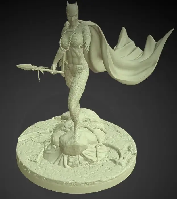 Black Panther Woman Archivo STL OBJ para Impresion 3D