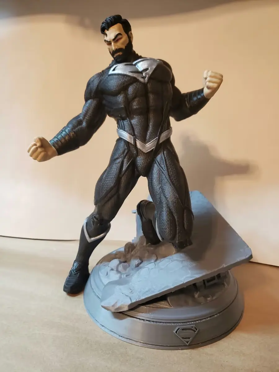 Black Superman Archivo Stl Para Impresion 3D