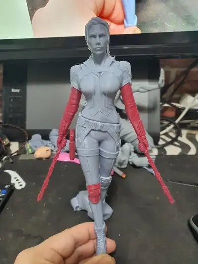 Black Widow 2021 Archivo Stl Para Impresion 3D