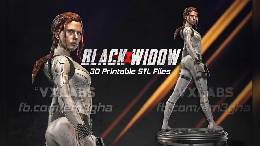 Black Widow Vx Archivo Stl Para Impresion 3D