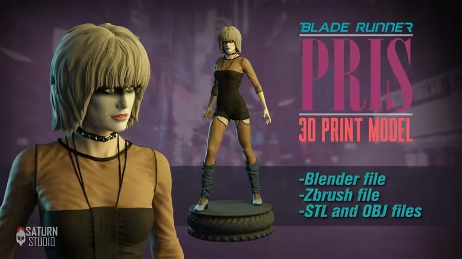 Blade Runner Pris Archivo Stl Para Impresion 3D
