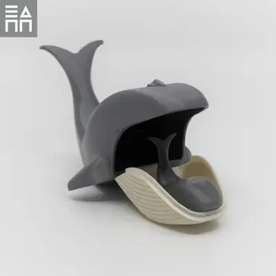 Blue Whale Mama Ba Archivo STL OBJ para Impresion 3D