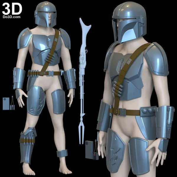 Boba Fett Star Wars Armor Archivo STL Impresión 3D