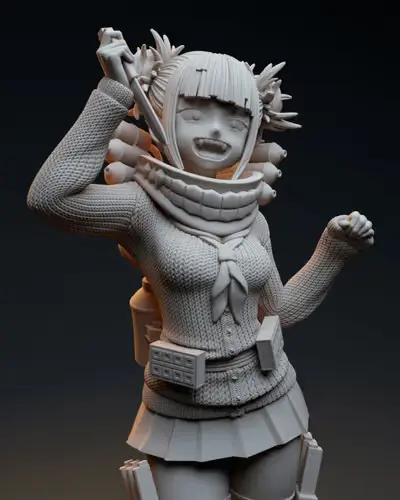 Boku No Hero Himiko Toga Standard Stl/obj Para Impresión 3d
