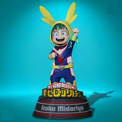 Boku No Hero Kid Midoriya Amc Archivo Stl Para Impresión 3d