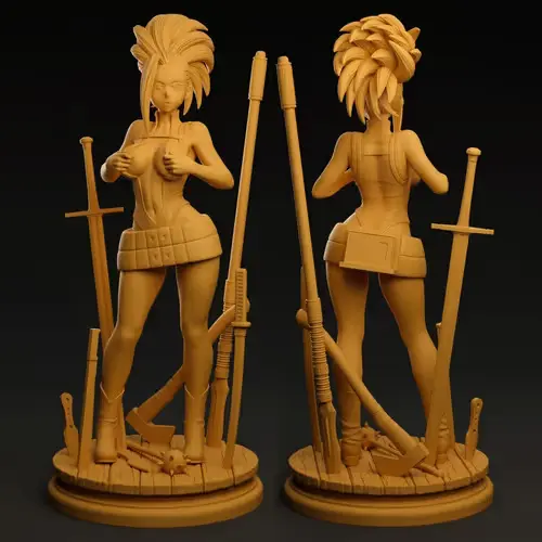 Boku No Hero Momo Yaoyorozu + Bodysuit Stl Obj Impresión 3d