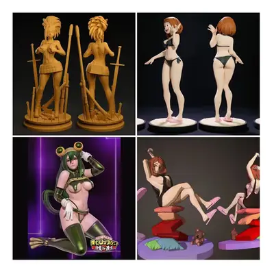 Boku No Hero Pack 2 X 4 Archivos Stl Para Impresión 3d