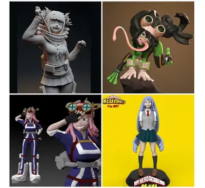 Boku No Hero Pack 4 X 4 Archivos Stl Para Impresión 3d