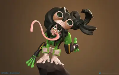 Boku No Hero Tsuyu Asui - D Stl/obj Para Impresión 3d