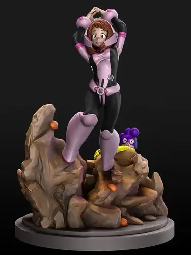 Boku No Hero Uravity Stl/obj Para Impresión 3d
