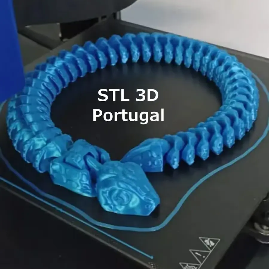 Bonita Serpiente Flexi Archivo Stl Obj Para Impresion 3D