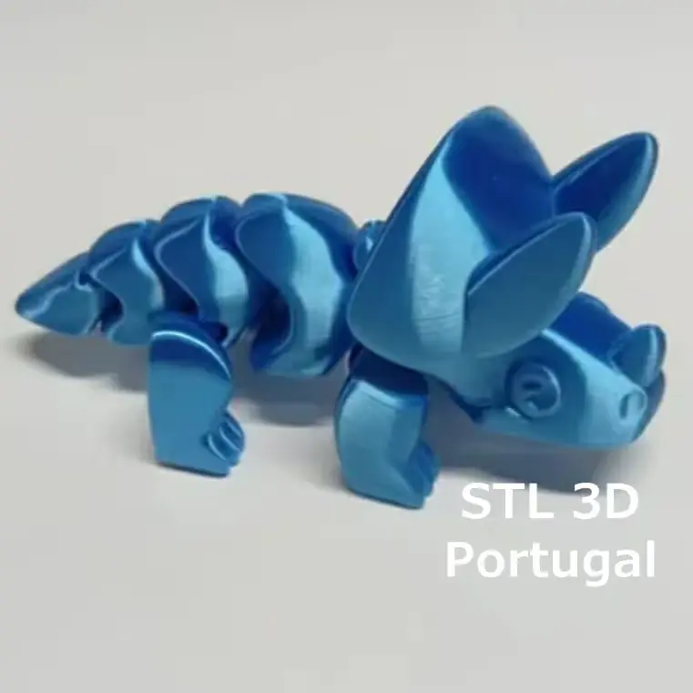 Bonito Triceratops Flexi Archivo Stl Obj Para Impresion 3D