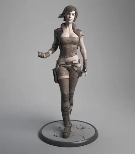 Borderlands Lilith Stl Obj Para Impresión 3d