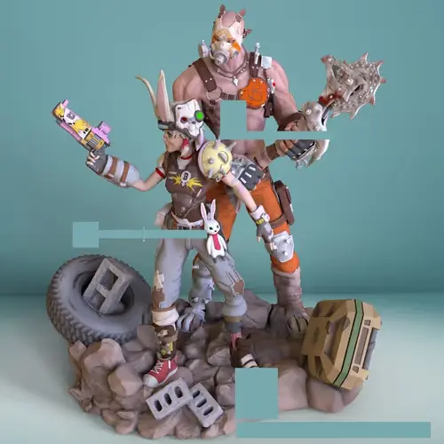 Borderlands Tiny Tina Y Krieg Archivo Stl Para Impresión 3d