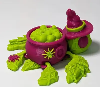 Bruja Tortuga Halloween Archivo Stl Obj Para Impresion 3D