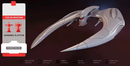 Bsg Modern Cylon Raider G Archivos Stl Para Impresión 3d