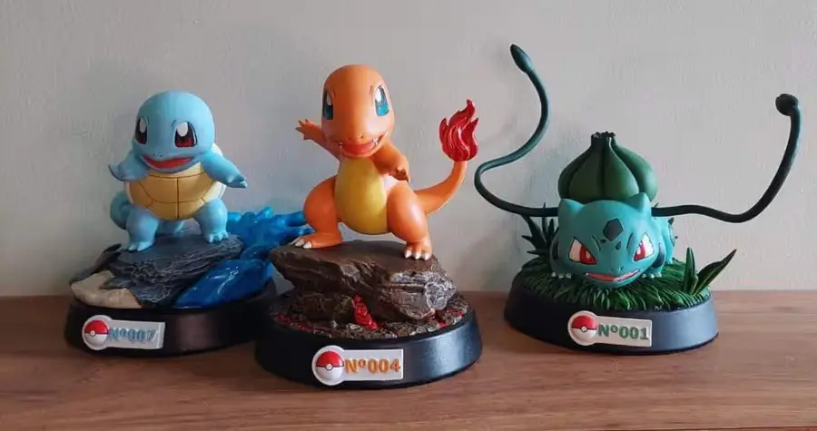 Bulbasaur Charmander Squirtle Archivo Stl Para Impresion 3D
