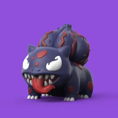 Bulbasaur Venom Pokemon Archivo STL para Impresion 3D