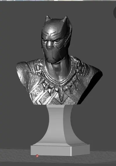 Busto Black Panther Archivo STL OBJ para Impresion 3D