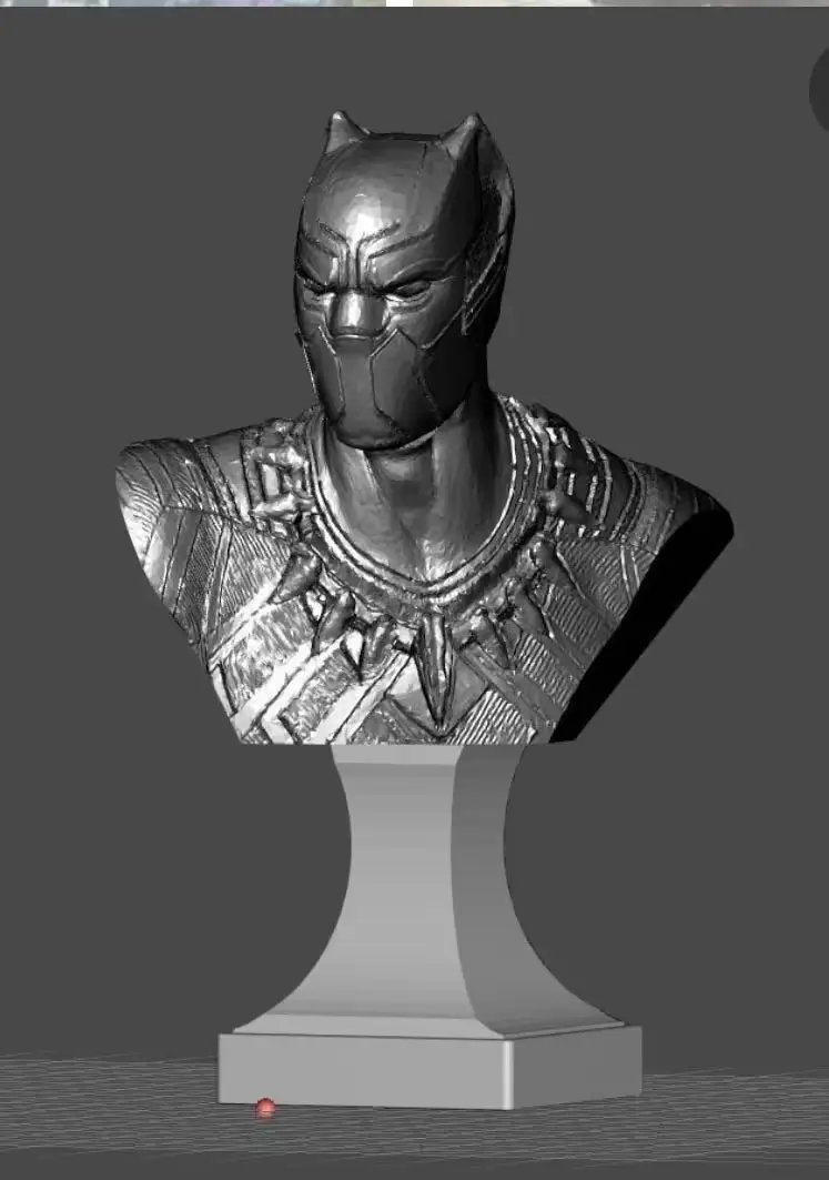 Busto Black Panther Archivo STL OBJ para Impresion 3D